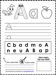 Read more about the article abc worksheets for kindergarten