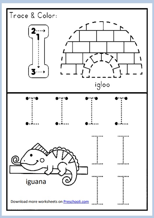 Read more about the article letter i tracing worksheets