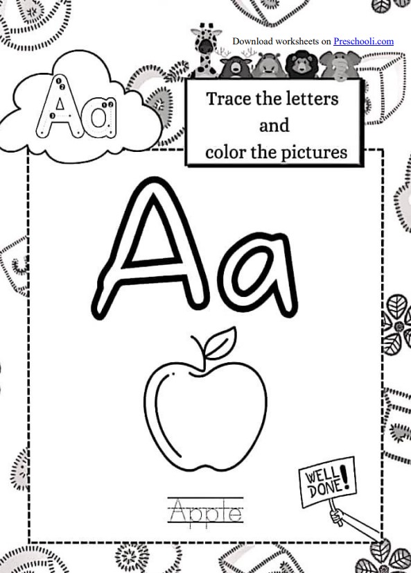 alphabet letters writing worksheets