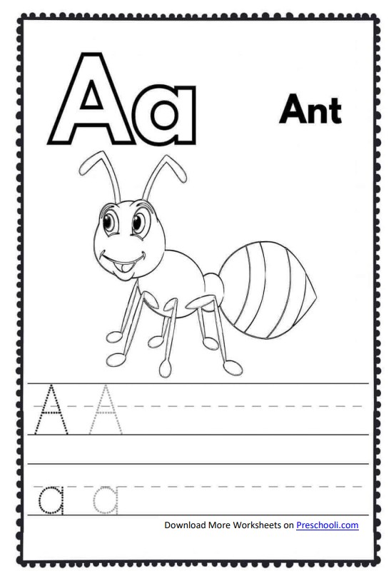 letter recognition worksheets - Preschooli