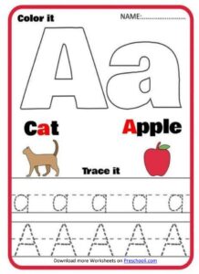 Read more about the article tracing abc worksheet